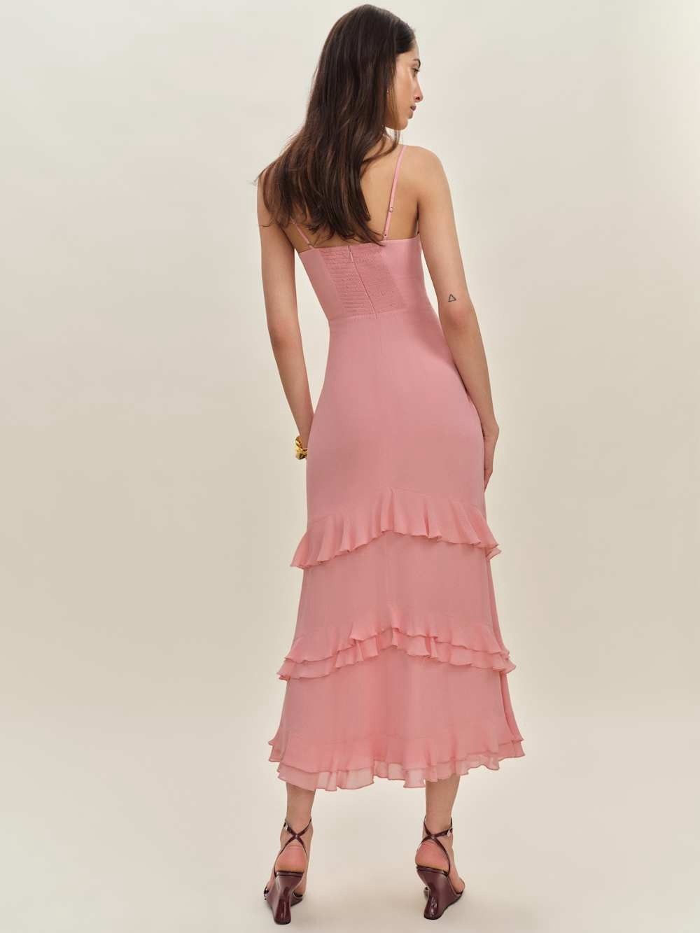 Reformation Ellora Maxi Dress Size 10 B761 - Picture 3 of 6